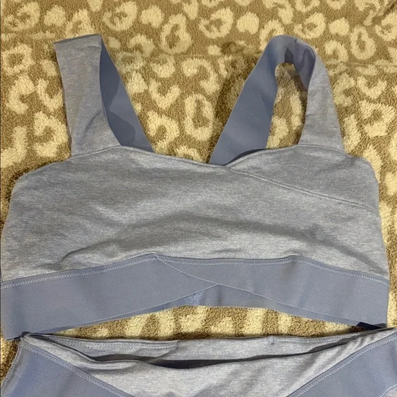 FP Movement by Free People Lavender Seamless Crop Tank & High-Waist Leggings Set - Picture 3 of 11